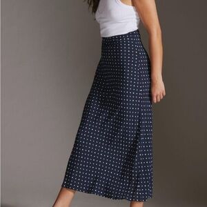 Favorite Daughter Navy Polka Dot Pencil Skirt